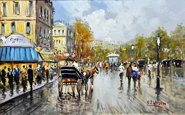 Cuadro del neo impresionista Pascuale Exposito