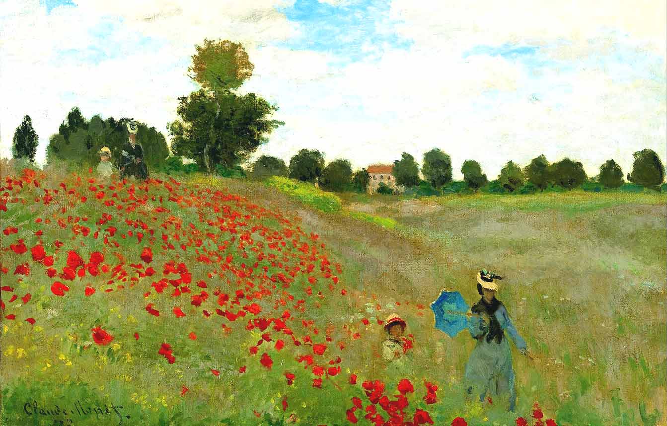 Las Amapolas de Argenteuil, pintado por Claude Monet en 1873.