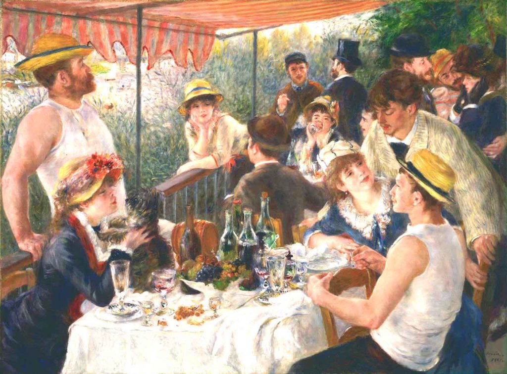 Foto del cuadro de Auguste Renoir, el almuerzo de los remeros
