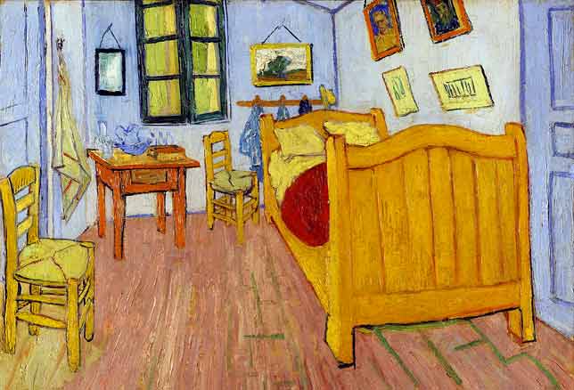 otra versión de La habitación de van Gogh que está en el museo de Orsay