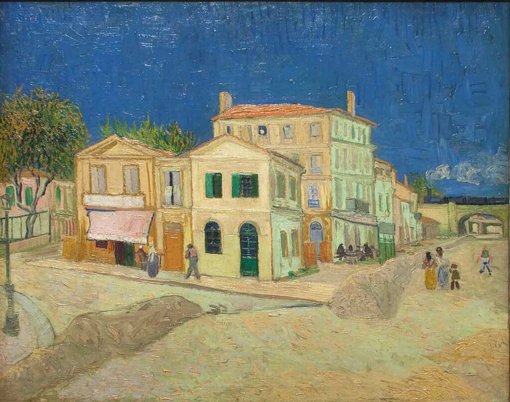 La casa amarilla de Van Gogh donde estaba la famosa habitación que pintó en 3 versiones.